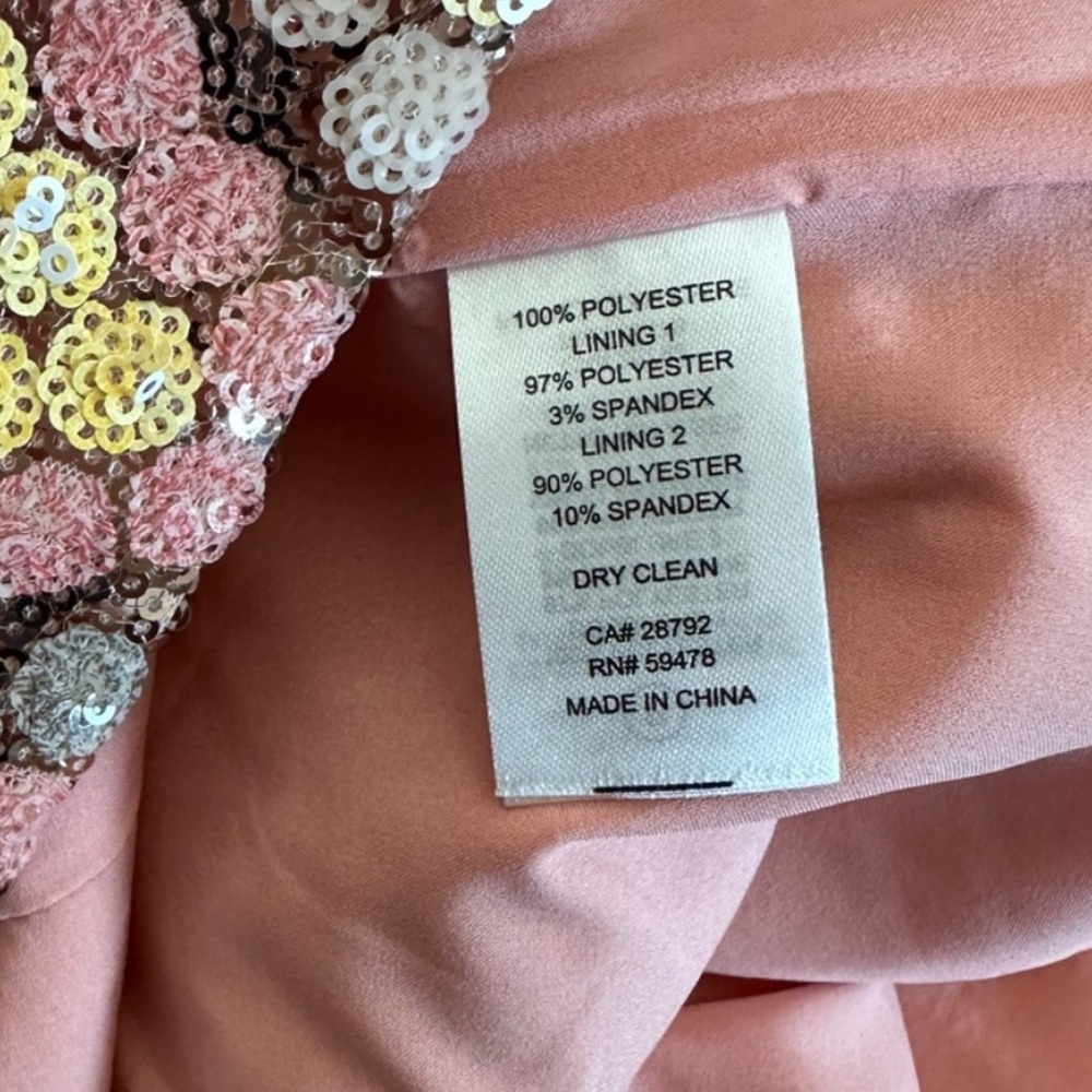 NEW🌸Caroline Constas 2 piece Sequin Mini Skirt & Crop Top Set - Picture 8 of 11